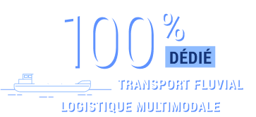 100% dédié transport fluvial logistique multimodal